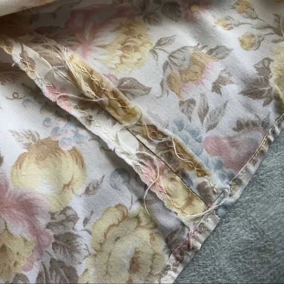 VTG 70s Handmade High Neck Ruffle Prairie Blouse - Picture 8 of 11